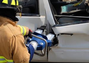 Jaws of Life Tool In Use on Vehicle