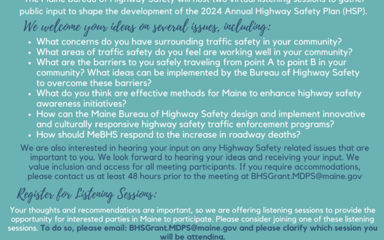 Hwy Safety Listening Session